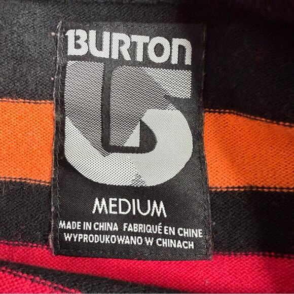 BURTON Men’s Sz M Cotton/Wool Striped Multicolor Long Sleeves Outdoor Sweater - Picture 10 of 13